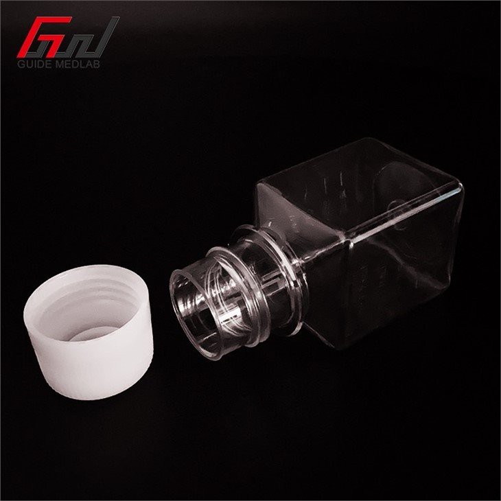 petg clear sqaure bottle with cap